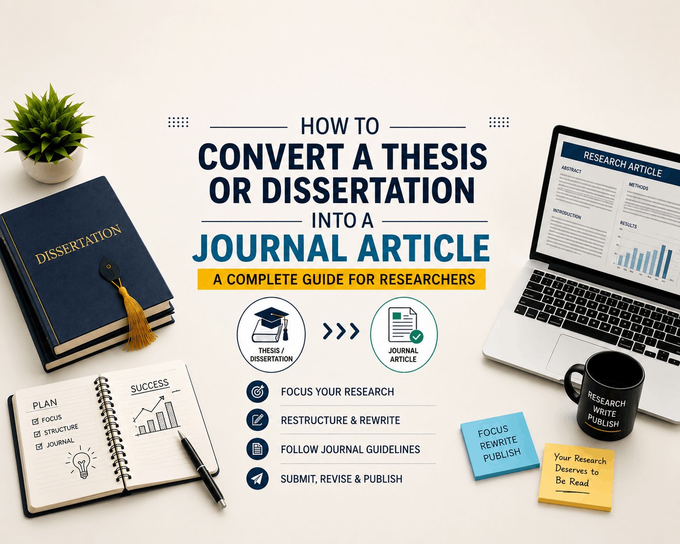 Steps to convert thesis to journal article for publication